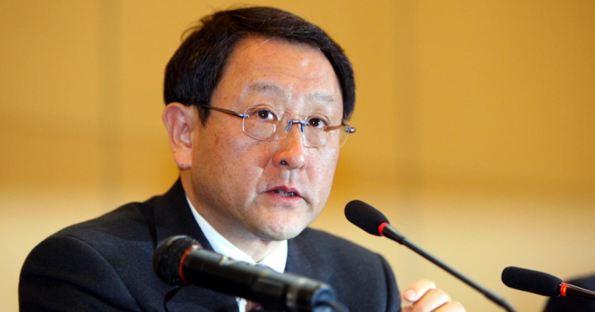 Президентът и главен изпълнителен директор на Toyota Motor Corporation Акио