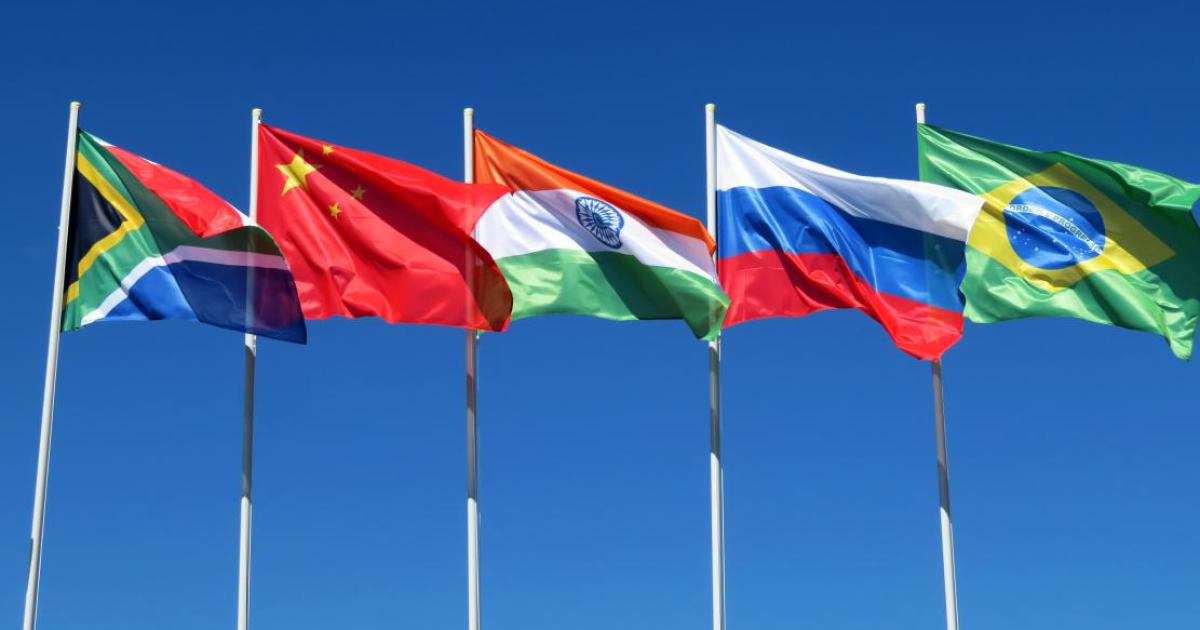 Петте държави от БРИКС – Бразилия, Русия, Индия, Китай и